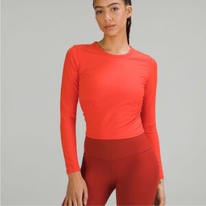 Lulu all it takes Women's orange Long Sleeve Top